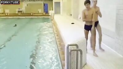 Sabian: What happens in pool changing room after a swim