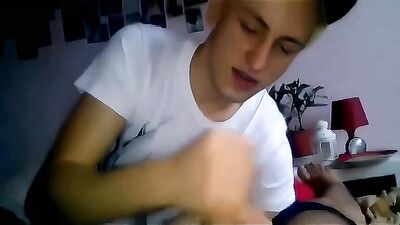 Blurry Blonde Webcam Twink Oral Enhanced - AI Improved!