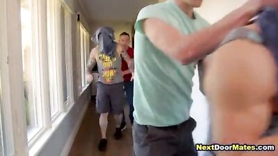 Initiation Day: A Gay Frat House Porn Orgy