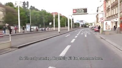 Young Czech Blonde Muscle Twink Gets Cash for Sex in Public!