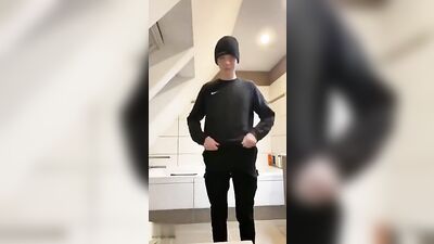 Young JO in Teen Toilet Bathroom: Asian Solo Web-Cam Twink Porn