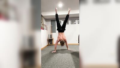 Hot bodybuilder workout