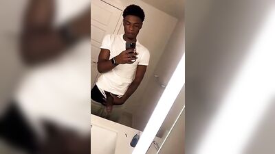Black Boy Cumshot: Amateur Wanking Heat!