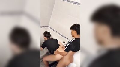 Public Fucking in the Bathroom: Double Trouble!