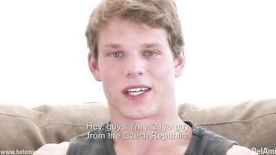 Gay Porn Video - Interview with Clark Cum Shots Handjob Solo twink Rubax Video