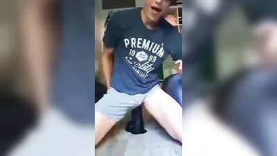 Monstrous Dildo Rides Again: Zac-twinks Gay Porn Video Adventure