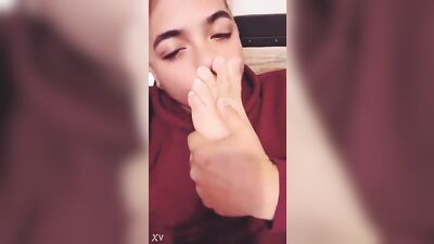 Sticky Fetish Footjob - Web-Cam Solo Amature Cumshots Porn