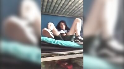 Gay Exhibitionist - Webcam Amateur Handjob at House 8!