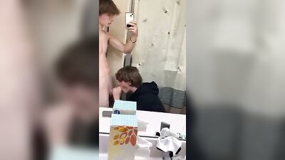 Blonde Handsome Cutie Sucking Muscular Dick - Gay Cam Show Oral Action!