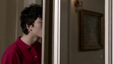 Str8-sex Poolboy is having a sexual fantasy when owner leaves