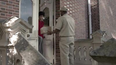 Str8-sex Poolboy is having a sexual fantasy when owner leaves