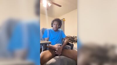 Black Boy Cock Worship - Hot Cumshot Explosion!