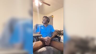 Black Boy Cock Worship - Hot Cumshot Explosion!