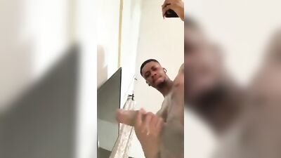 Black Boy Explosion - Amateur Cumshot Surprise!