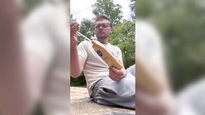 Exploring Gay Sex in Public: Horny Hiker Rubs One Out!