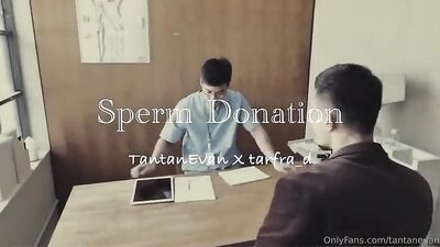 Asian Bareback Twinks: Medical Cum Shots in Sperm Donation Toilets!