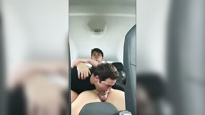 Car Blowjobs - Twink Amateurs Get Lucky in Public