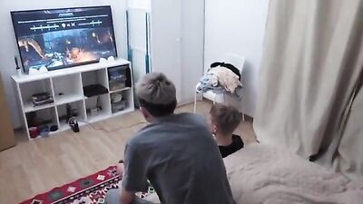 Double Dose of Twink Action: Amateur Blond Boys with Frat Guys Doing What They Do Best!