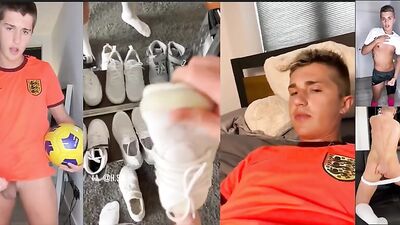 Jerking off on Soccer Field: Amateur Solo Web-Cam Cum Nude