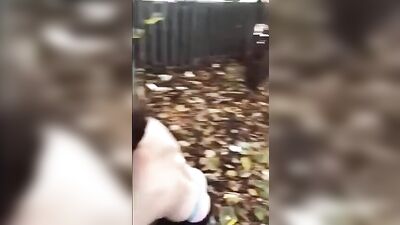 Outdoor Fuck by the Fence: A Day in the Sun with Blond Amateurs - Handjobs, Bareback Fun and More!