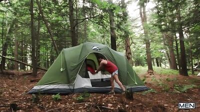 Camping Couple Twink Daddy Sex Show Adventure!