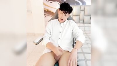 Young Amateur Cum Shots Web-Cam Handjob Solo: Lukes Sensual Journey!