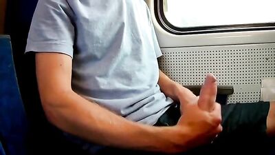 Train Wanks & Cums Huge! Danish Boys Gay Porn Adventure