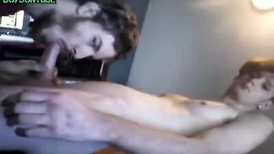 Gay Twink Sucking Festival - Man Cums Hard!