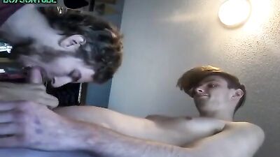 Gay Twink Sucking Festival - Man Cums Hard!