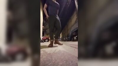 He got horny when walking home from the bar gay porn tube