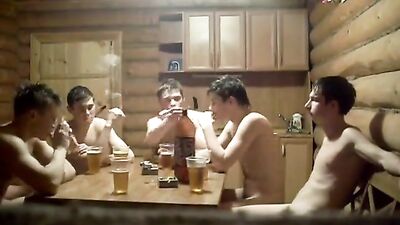 Gay Russian Sauna Amateurs: Naked Invaders in the Heat (34 chars)