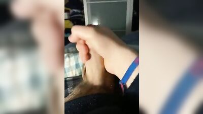 Young Foreskin Cummer: Web-Cam Teen Handjob & Cum