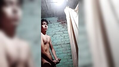 Gay Porn Latino Jerks Off In The Shower - Big Cocks And Foot Fetish Fun!