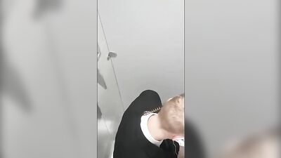 Spy for guy jerking in the toilet #5