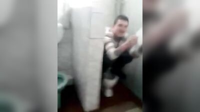 Gay Porn Video: Toilet Surprise with Friends