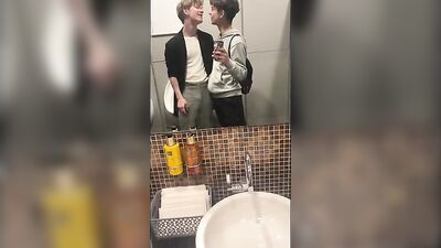 Blonde Teen Webcam Cum! - Hot Highschool Bathroom Sex Revisited!