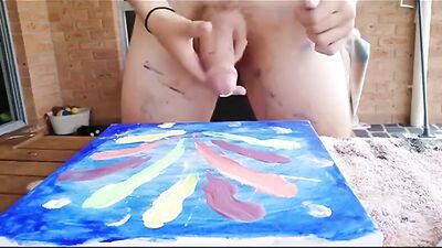 Cum and Paint Twink - The Ultimate Gay Outdoor Adventure