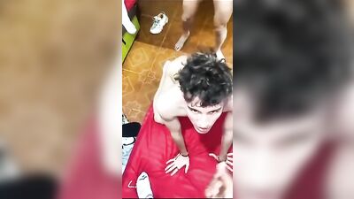 Latin Twinks: Bareback Threesome Action Porn
