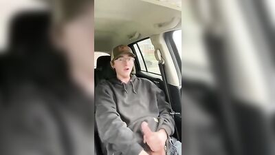 Cumming with Glasses - A Public Outdoor Amateur Handjob Experience