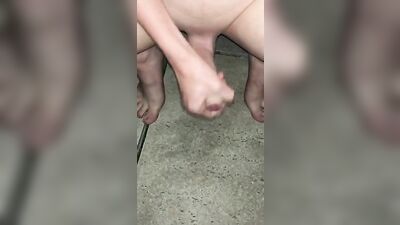 Campfire Cutie: Shaved 18yo Teen Jerking Off In Secret