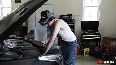 Hot Mechanic Boy Gets Fucked in Action Bareback Twink Porn