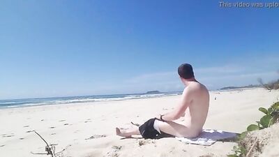 Hot Amateur Boys Cumming on the Beach! - Warm day at the beach boys porn