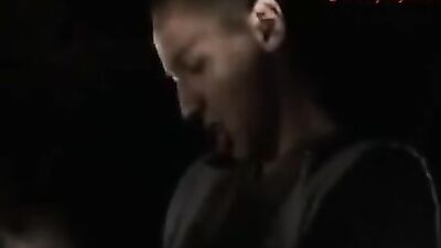 In front of the headlights - amateur cum shots public outside boys!