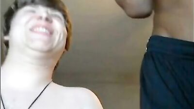 Black Chubby Boyfriend Porn: Oral Explosion with Teenage Black Guy