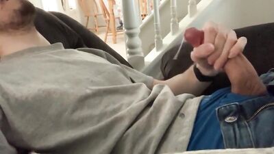 Getting cum all over my clothes when I shoot my load boys! Gay Porn Video