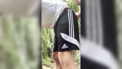Outdoor British Twink Cock Adventure