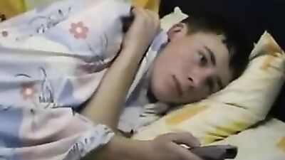 Teen Gay Boy Watches Porn and Masturbates on the Couch!