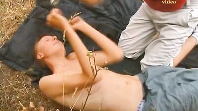 Forest Fun with Fair-Haired Boys - Action Cum Shots