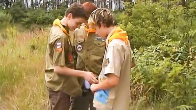 Eagle Scouts Earn A Badge XXX: Hiking for Hardcore Action with Group Sex