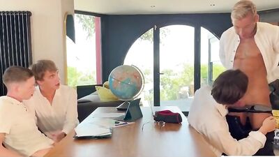 Back To School Bareback Foursome